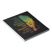 アフリカ人女性ガールズギフトメラニンプライドブラックヒスト ノートパッド (アングル)