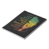 アフリカ人女性ガールズギフトメラニンプライドブラックヒスト ノートパッド (回転)