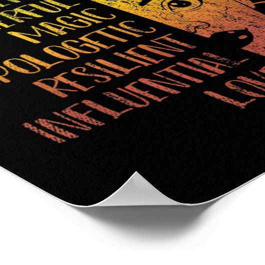 アフリカ人女性ガールズギフトメラニンプライドブラックヒスト ポスター (角)