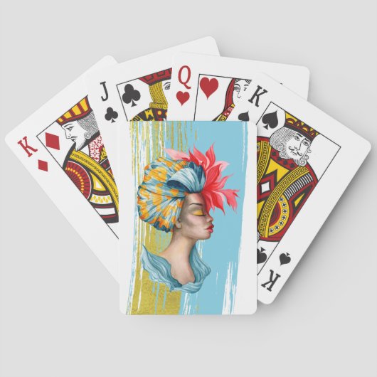 アフリカ人女性トランプ トランプ (裏面)