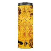 アフリカ人女性ポートレートと夕日 タンブラー (裏面)