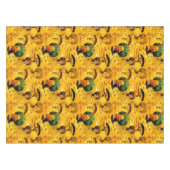 アフリカ人女性ポートレートと夕日 テーブルクロス (正面(横))