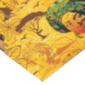 アフリカ人女性ポートレートと夕日 テーブルクロス (アングル)