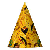 アフリカ人女性ポートレートと夕日 パーティーハット (裏面)