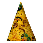 アフリカ人女性ポートレートと夕日 パーティーハット (右)