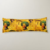 アフリカ人女性ポートレートと夕日 ボディピロー (裏面)