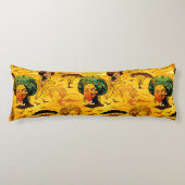 アフリカ人女性ポートレートと夕日 ボディピロー (正面)