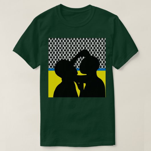 アフリカ人女性2人 Tシャツ (デザイン正面)