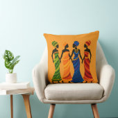 アフリカ人女性 クッション (椅子)