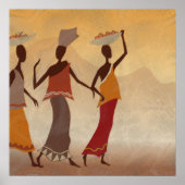 アフリカ人女性 ポスター (正面)