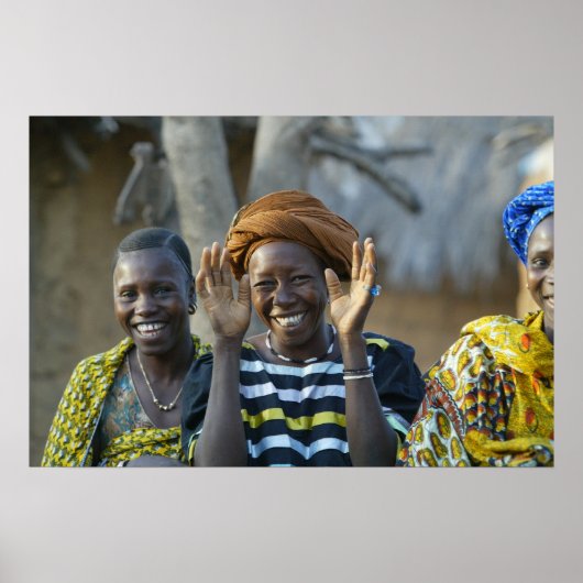 アフリカ人女性 ポスター (正面)