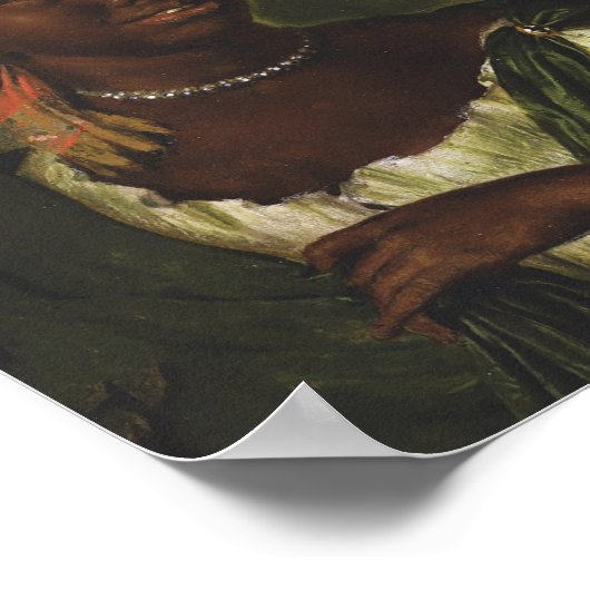 アフリカ人女性 – Willem van Mieris ポスター (角)