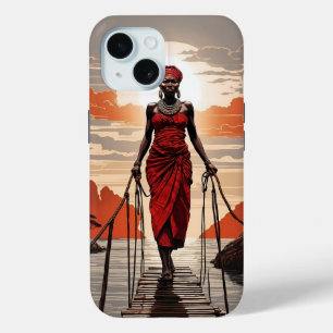 アフリカ人女性iPhone / iPadケース iPhone 15ケース