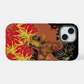 アフリカ人女性iPhone / iPadケース iPhone 15ケース (裏面横)