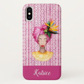 アフリカ人女性iPhone Xケース Case-Mate iPhoneケース (裏面)