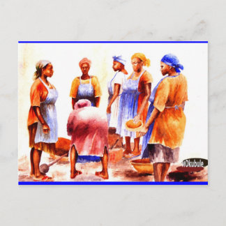 アフリカ人女性MOJISOLA GBADAMOSI ポストカード