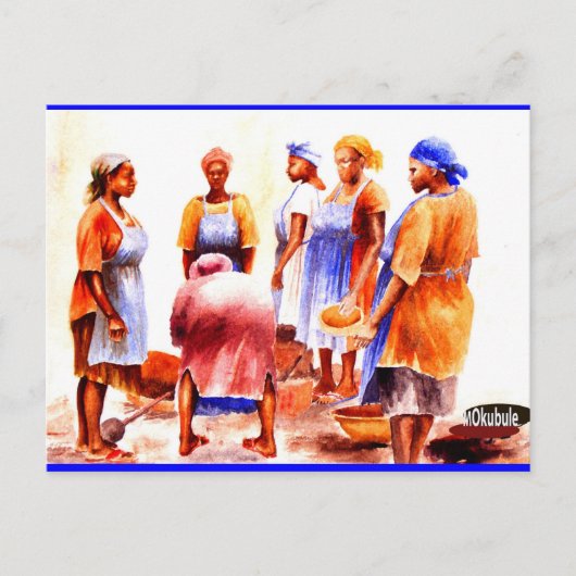 アフリカ人女性MOJISOLA GBADAMOSI ポストカード (正面)