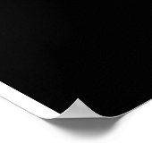 アフリカ人少女の白黒のアートワーク ポスター (角)