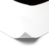 アフリカ人少女の白黒のアートワーク ポスター (角)