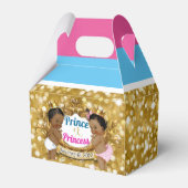 アフリカ人王室の性リビール金ゴールドグリッター フェイバーボックス (正面サイド)