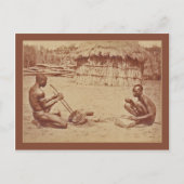 アフリカ人男性が金属を作る ポストカード (正面)