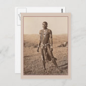 アフリカ人男性ヴィンテージ写真 ポストカード (正面/裏面)