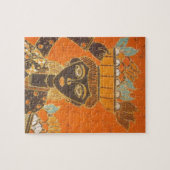 アフリカ人運のバスケットカスタマイズ製品 ジグソーパズル (横)