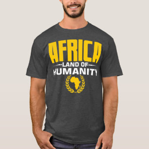 アフリカ人類国土地図 Tシャツ