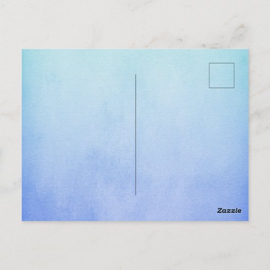 アフリカ人魚ベビーシャワー招待状 ポストカード (裏面)