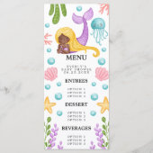 アフリカ人魚海赤ちゃんシャワーメニュー メニュー (正面)