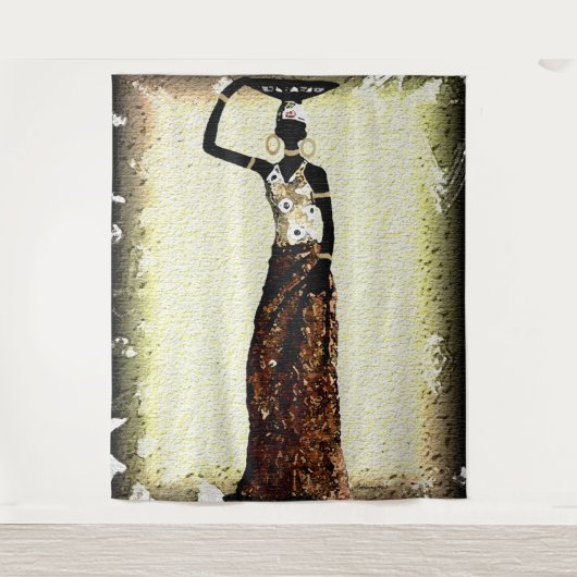 アフリカ人 タペストリー (正面)