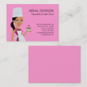 アフリカ人AMの木炭とのCupakeの名刺のテンプレート 名刺