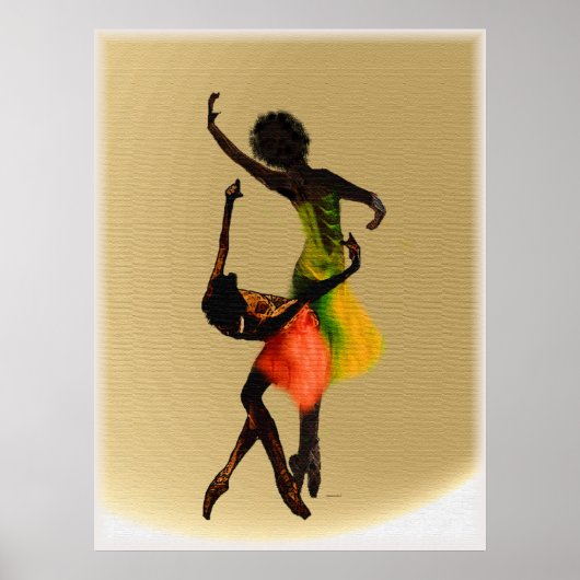 アフリカ伝統お祝い ポスター (正面)