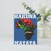 アフリカ伝統アート – 文化融合 ポストカード (スタンド正面)