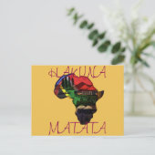 アフリカ伝統アート – 文化融合 ポストカード (スタンド正面)