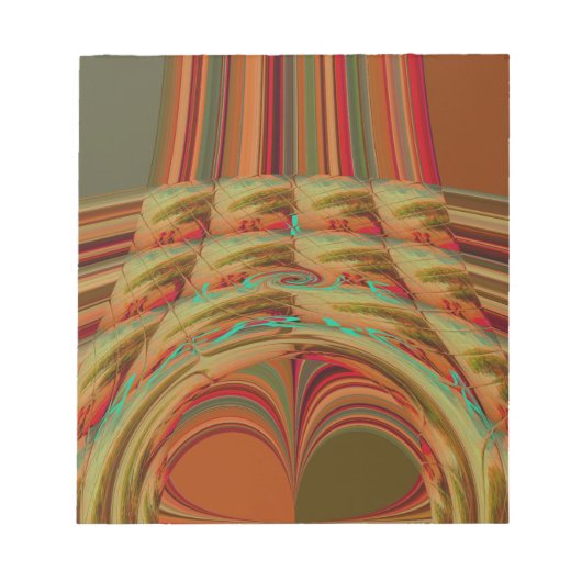 アフリカ伝統ハクナマタタマウンテンエスニックモティ ノートパッド (正面)