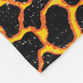 アフリカ伝統的の織物と野生動物の皮p フリースブランケット (角)