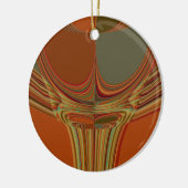 アフリカ伝統的アースアコンテンポラリーートプリント セラミックオーナメント (左)