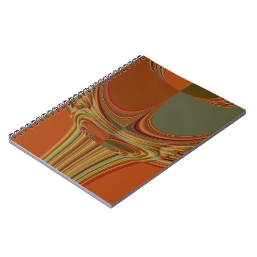 アフリカ伝統的アースアコンテンポラリーートプリント ノートブック (左側)