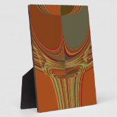 アフリカ伝統的アースアコンテンポラリーートプリント フォトプラーク (側面)