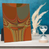 アフリカ伝統的アースアコンテンポラリーートプリント フォトプラーク (側面)