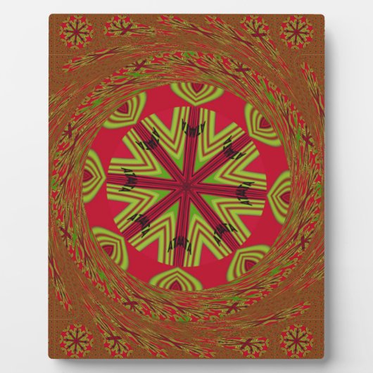 アフリカ伝統的デザイン フォトプラーク (正面)