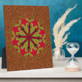 アフリカ伝統的デザイン フォトプラーク (側面)