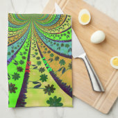 アフリカ伝統的ハクナマタタカラーズ.png キッチンタオル (四つ折り)