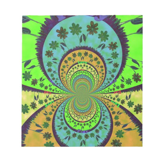 アフリカ伝統的ハクナマタタカラーズ.png ノートパッド (正面)