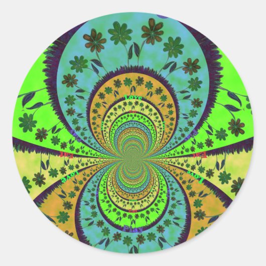 アフリカ伝統的ハクナマタタカラーズ.png ラウンドシール (正面)
