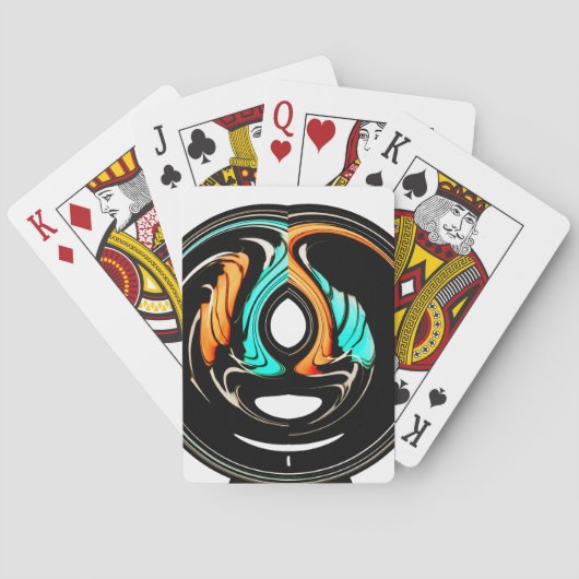 アフリカ伝統的パターンアートプリント トランプ (裏面)