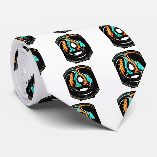 アフリカ伝統的パターンアートプリント ネクタイ (ロール)