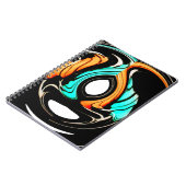 アフリカ伝統的パターンアートプリント ノートブック (左側)