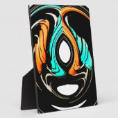 アフリカ伝統的パターンアートプリント フォトプラーク (側面)